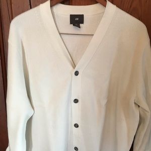 H&M Men’s Knit Ribbed Sweater Cardigan